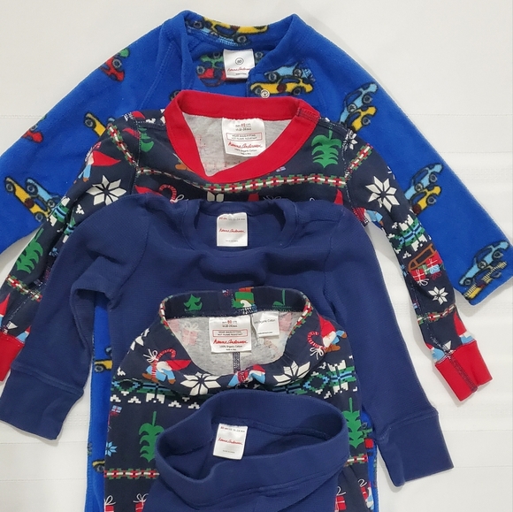 Hanna Anderson Lot of 3 Baby Boy Pajamas - Picture 6 of 6
